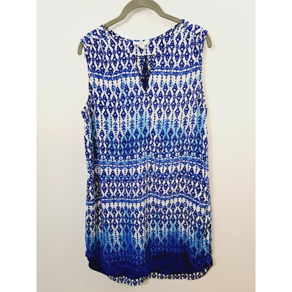 BLL New York Women's Blue Lightweight Shift Dress In Size Large